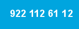 922 112 61 12 922 112 61 12
